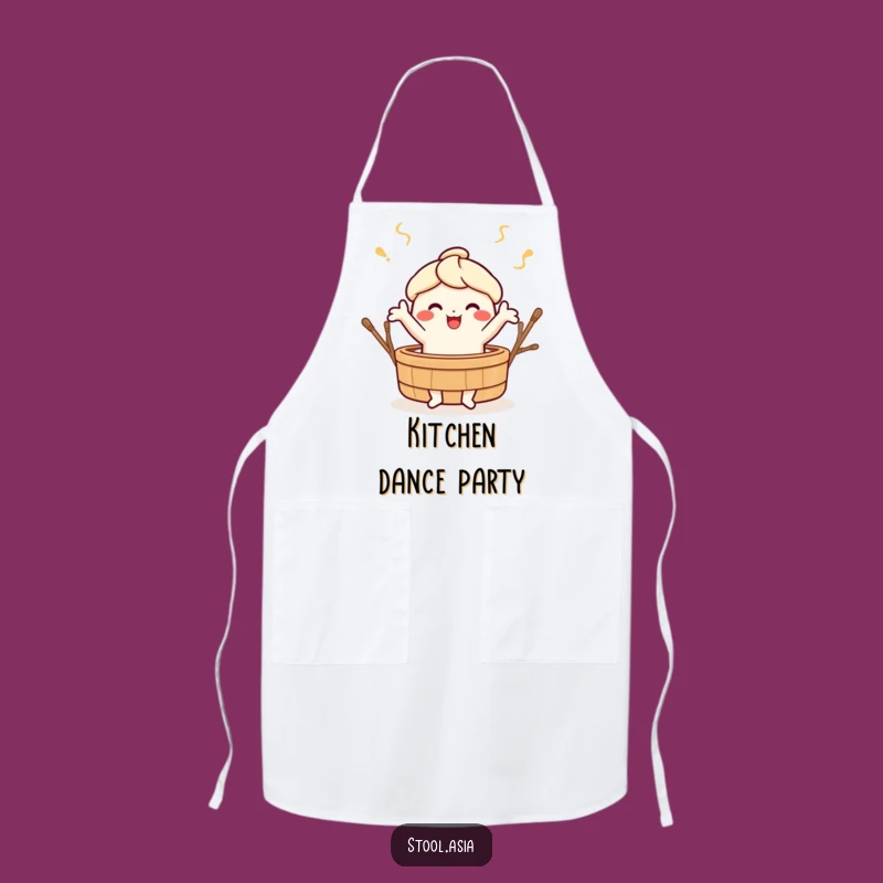 Funny Dim Sum Kitchen Apron - Cheerful Foodie Chef Accessory