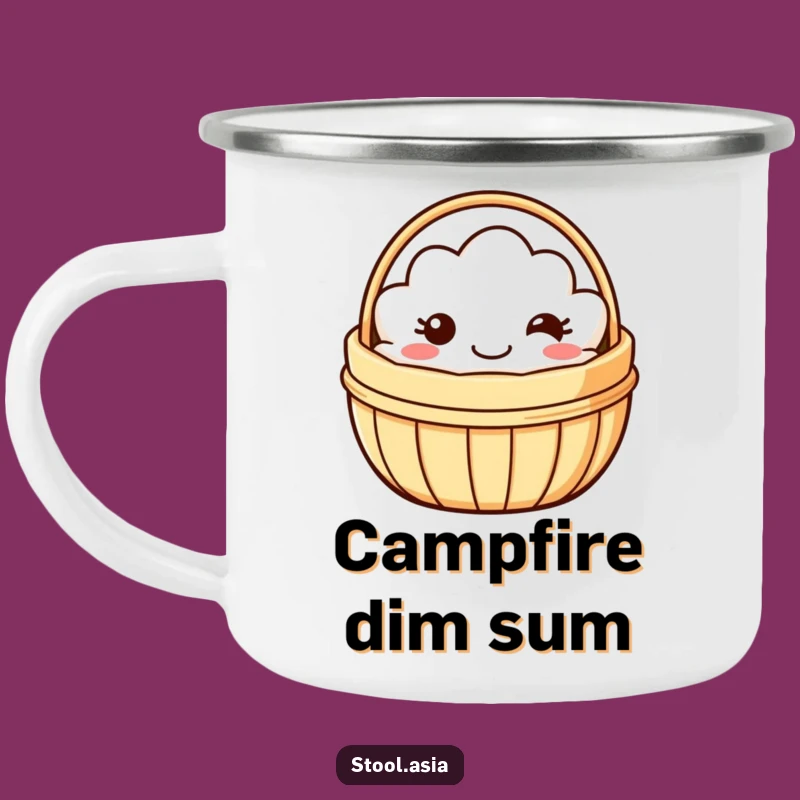Funny Dim Sum Wobble Camping Mug: Playful Outdoor Companion