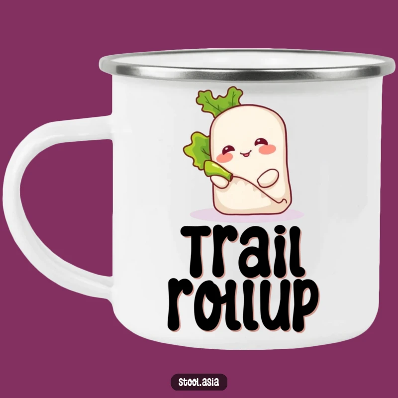 Funny Spring Roll Campfire Mug - Durable Foodie Drinkware for Outdoors