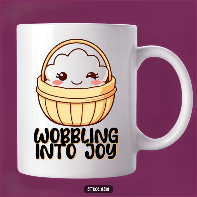 Funny Dim Sum Basket Wobble Mug: Playful and Hilarious Treat Gift