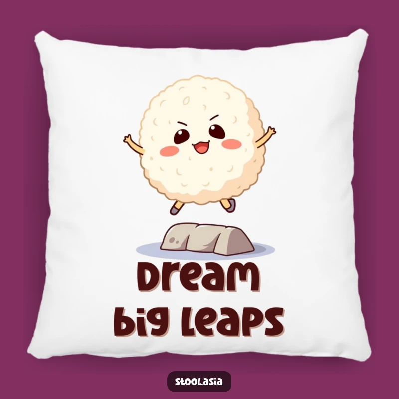 Funny Rice Ball Determination Pillow: Cozy & Hilarious Comfort
