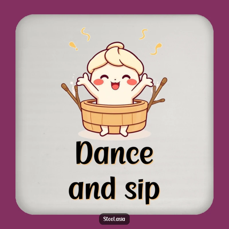 Funny Dim Sum Drink Coasters - Cute Foodie Tableware Set