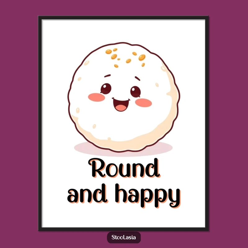 Funny Takoyaki Roll Poster: Hilarious Japanese Food Art for Your Wall