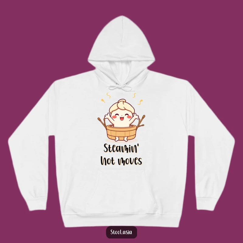 Funny Dim Sum Hoodie - Cozy Foodie Apparel with Dancing Design
