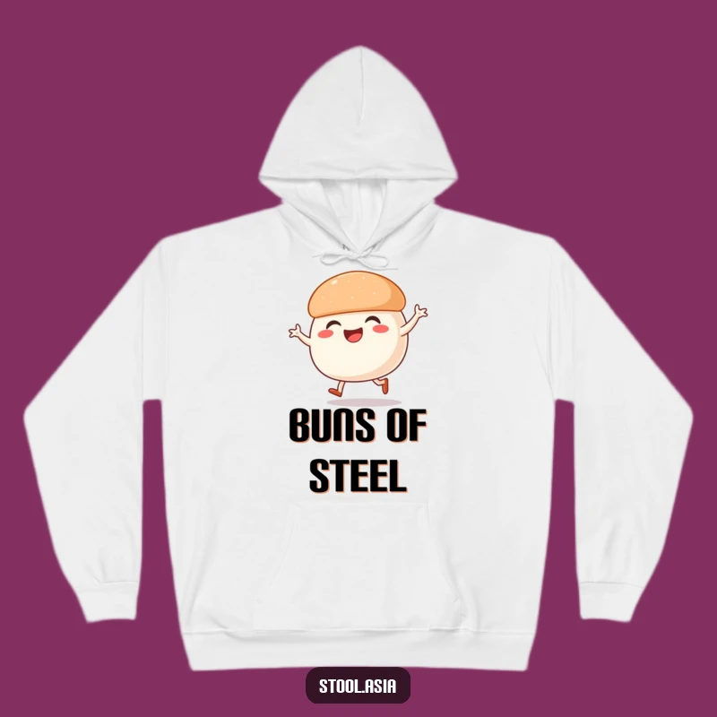 Funny Steamed Bun Dance Warm Hoodie: Cozy & Hilarious Street Food Gift
