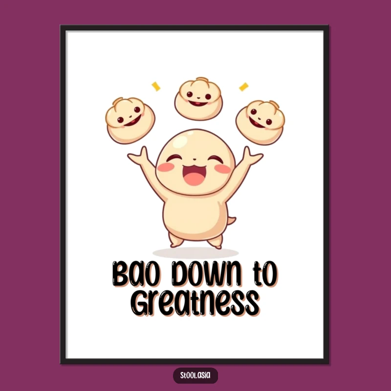 Free Printable Dumpling Wall Art: Joyful Juggling, Downloadable Decor!