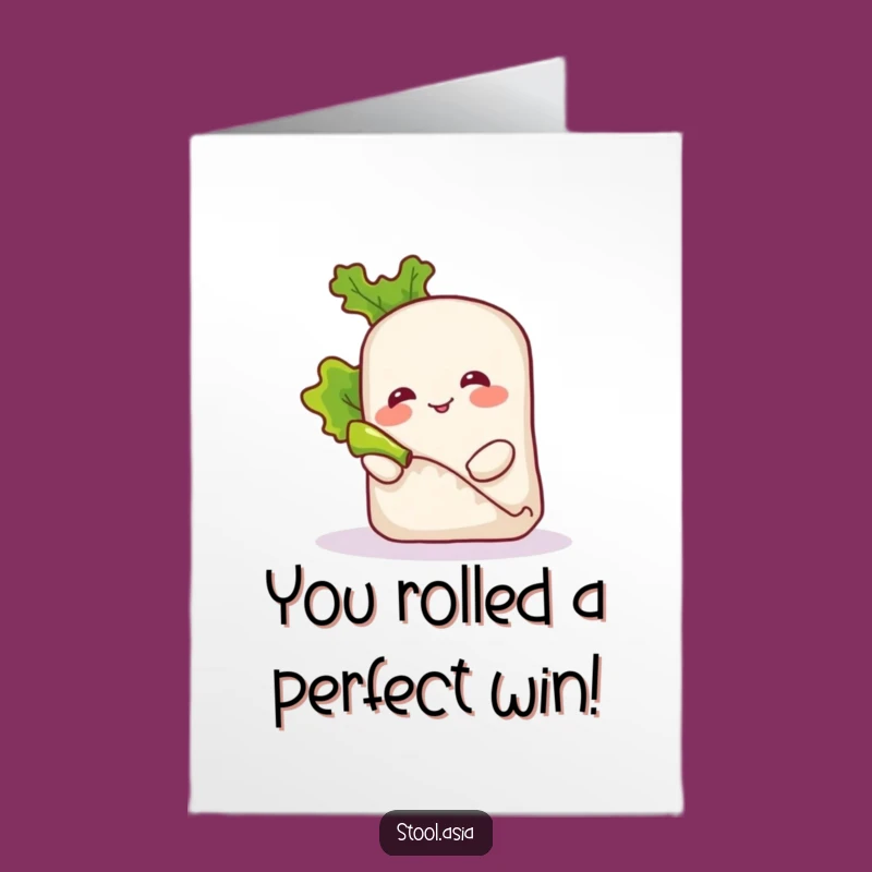 Free Printable Spring Roll Congrats Card: Rolling to Victory, Downloadable!