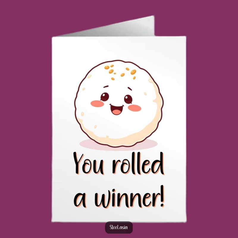 Congrats Free Printable Card: Gleeful Takoyaki, Awesome Downloadable Gift