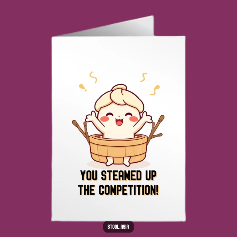 Free Printable Dim Sum Congrats Card: Dancing To Success, Downloadable!