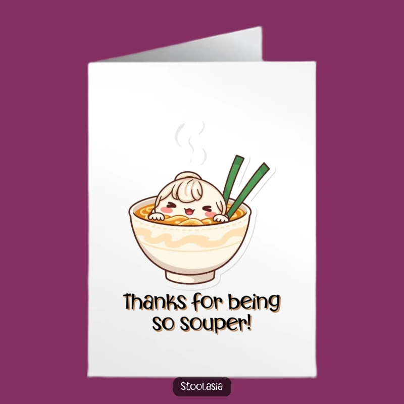 Free Printable Noodle Bowl Thank You Card: Steamy Gratitude, Downloadable!