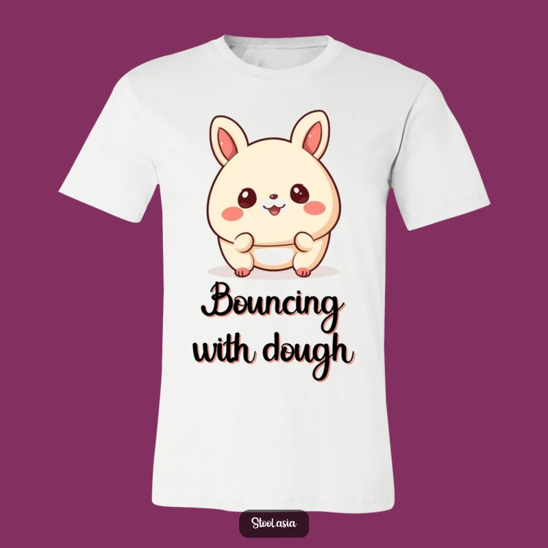 Funny Bouncing Bao Bun T-Shirt: Playful and Hilarious Foodie Fashion