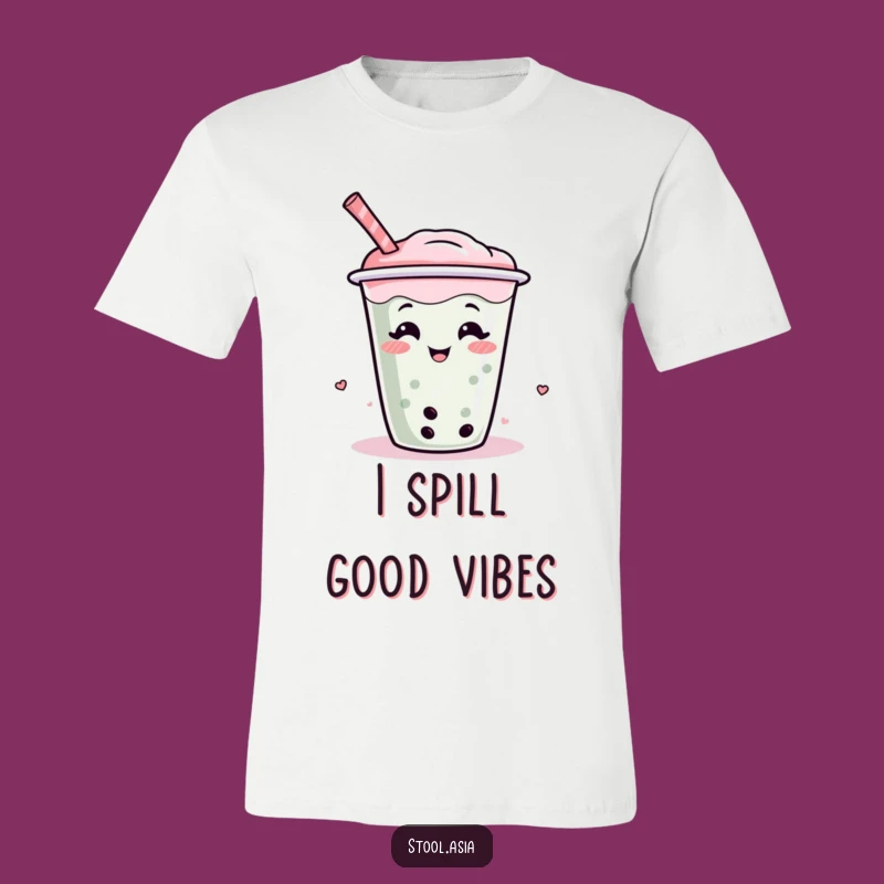 Funny Boba Tea Shirt - Playful Wiggling Cup Tee, Hilarious Drink Apparel Gift