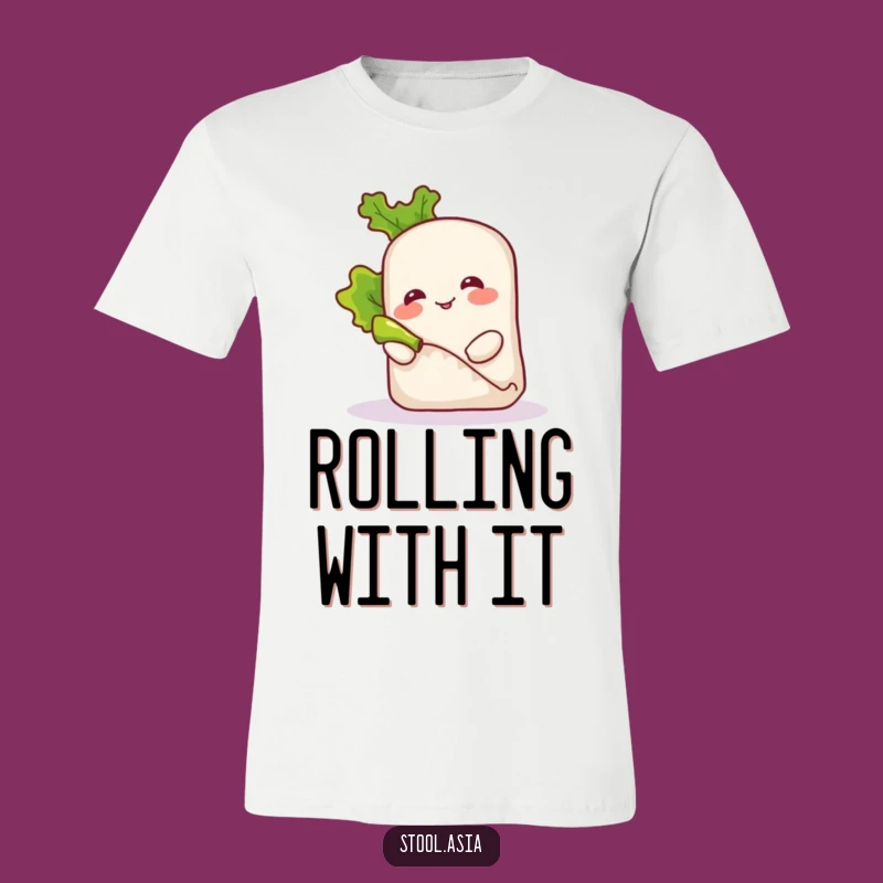 Funny Spring Roll T-Shirt - Playful Foodie Apparel for Him & Her