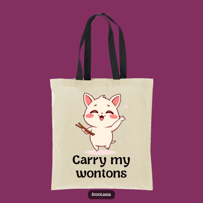 Funny Wonton Jig Tote Bag: Carry Your Laughs in Style